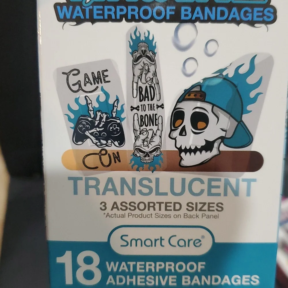 18piece tatoo style assorted translucent waterproof‎ bandages brand new FREE